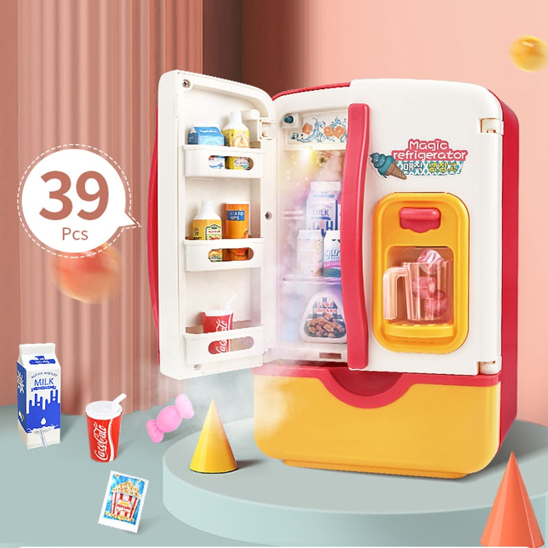 Fridge Accessories with Ice Dispenser - Cool Kitchen Play!