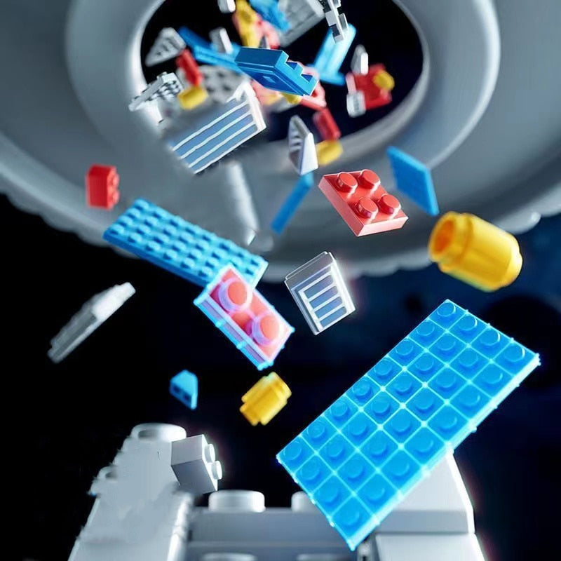 107 pcs Space Rocket Launch Center Puzzle - Mini Building Blocks Kit