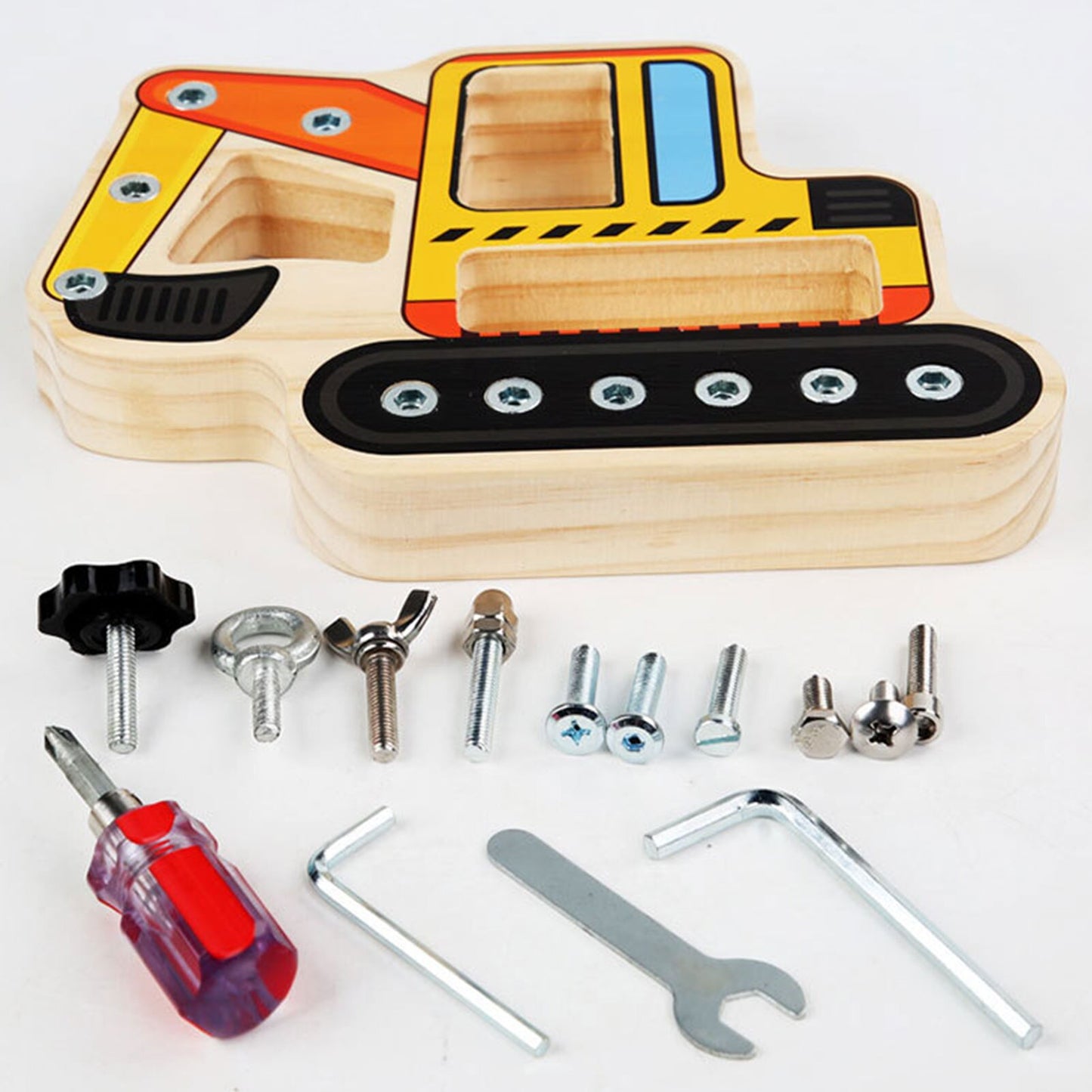 Wood Screw Board Repair Toy - Hands-On Building Set for Kids