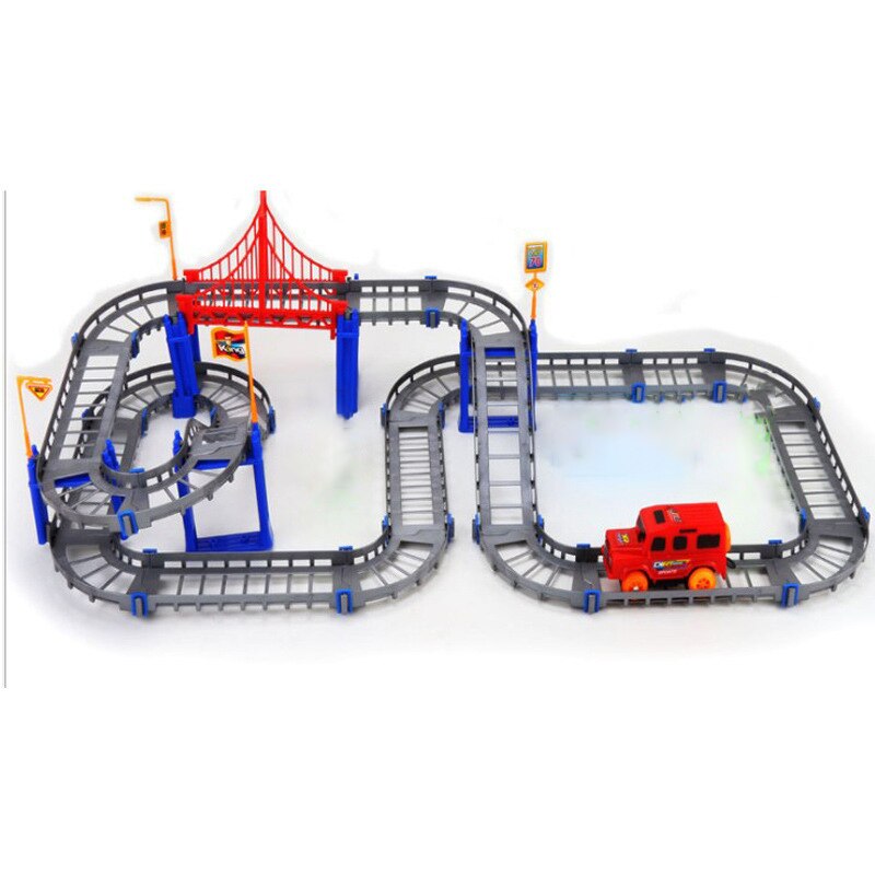 Race Tracks for Boys: Construction Vehicle Flexible Track Set