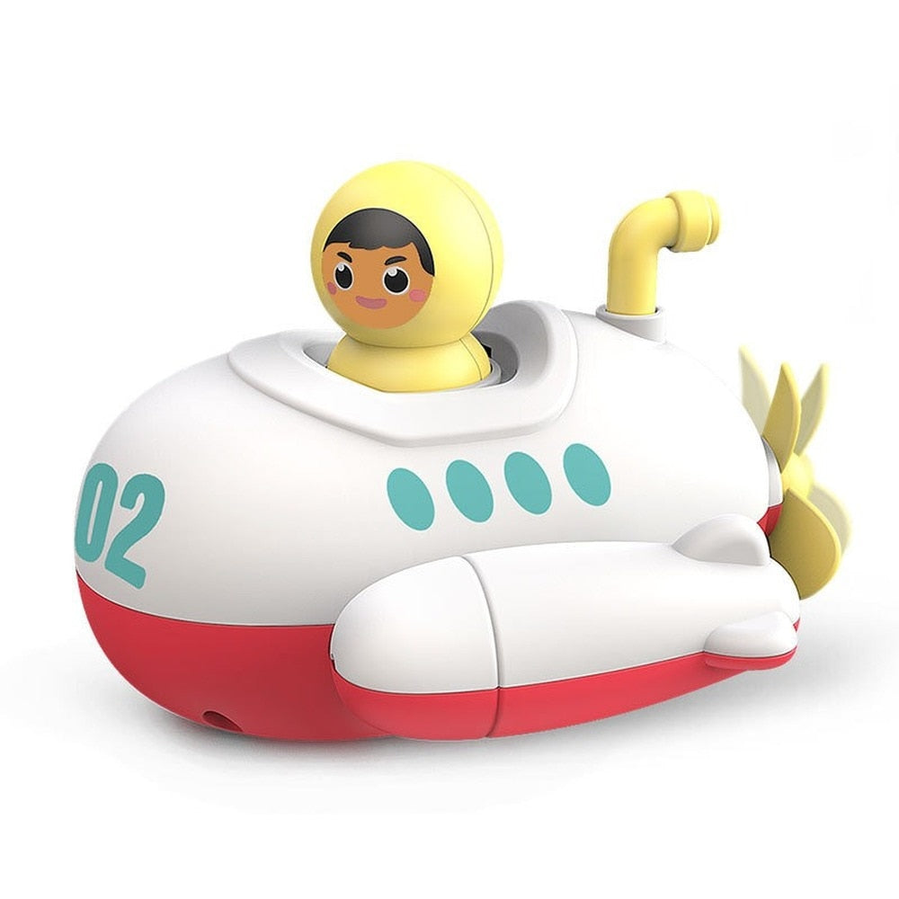 Wind Up Submarine Bath Toy for Fun Water Play
