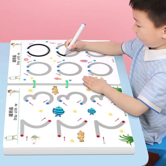 Montessori Educational Drawing and Math Match Game Set for Toddlers
