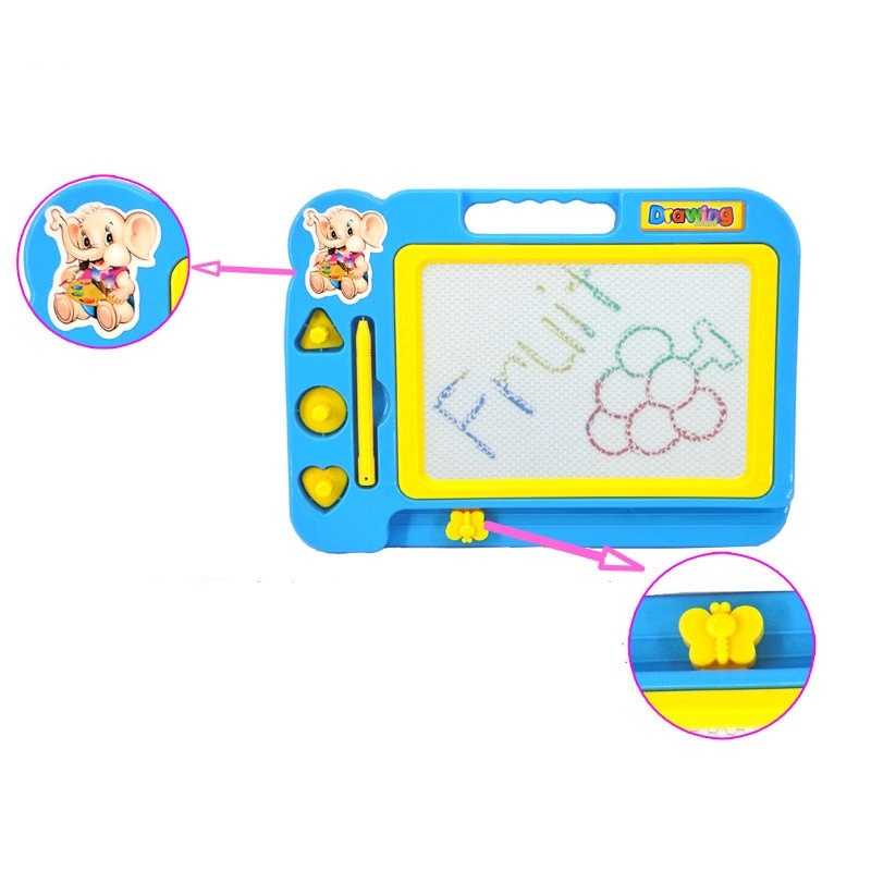 Magic Sketchpad: Erasable Magnetic Drawing Board with Stamp Pen