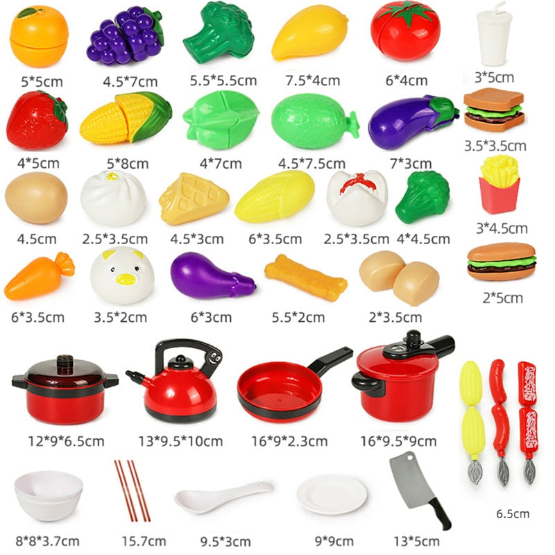 Cutting Fruit Kitchen Playset - Fun Kitchen Toys Set for Kids