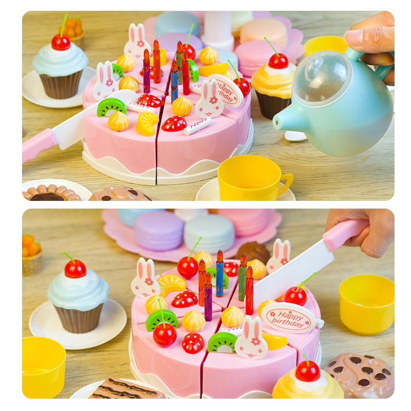 38 pcs DIY Miniature Food Simulation Kitchen Toy - Create Delicious Cakes!