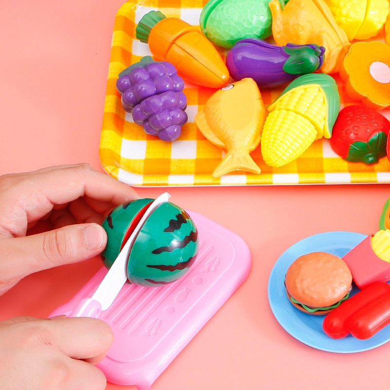Cutting Fruit Kitchen Playset - Fun Kitchen Toys Set for Kids