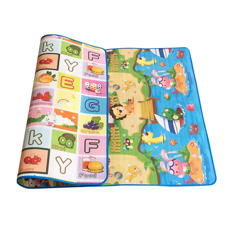 Double-Sided Educational Baby Play Mat - 180x120cm