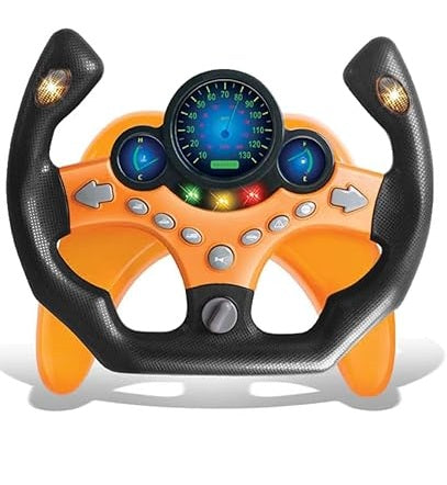 Steering Wheel with Traffic Light Toy