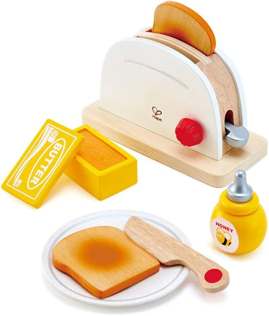 Wooden Toaster Set Toy 7 Pcs