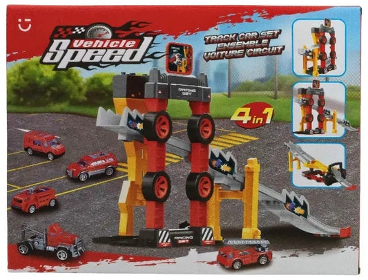 Track Car Set – Engineering Vehicle 6 Pcs