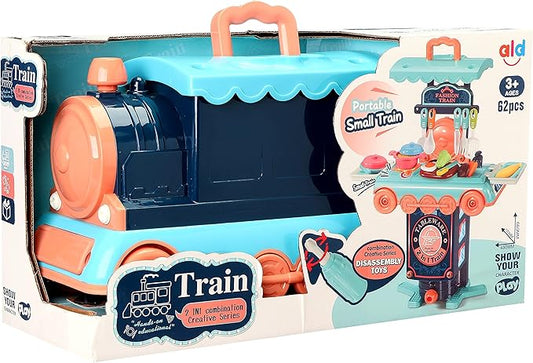 Train Shaped Kitchen Set 62 Pcs