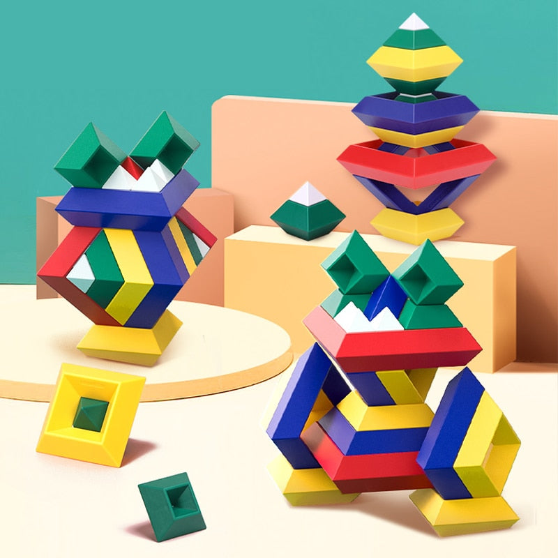 Building Blocks Construction Set - Build Amazing 3D Pyramids