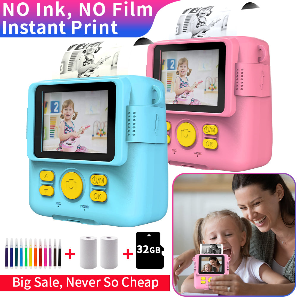 Kids' DIY Instant Photo Camera with Thermal Printer