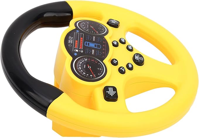 Simulated Driving Steering Wheel with Lights and Sounds