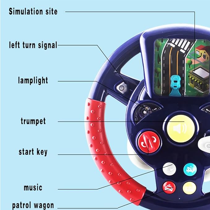 Steering Wheel Toy for Car Seat