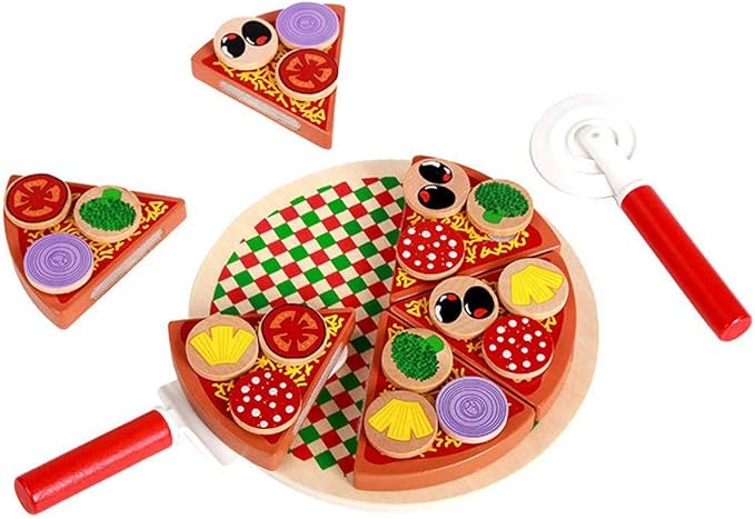 Wooden Pizza Pretend Play