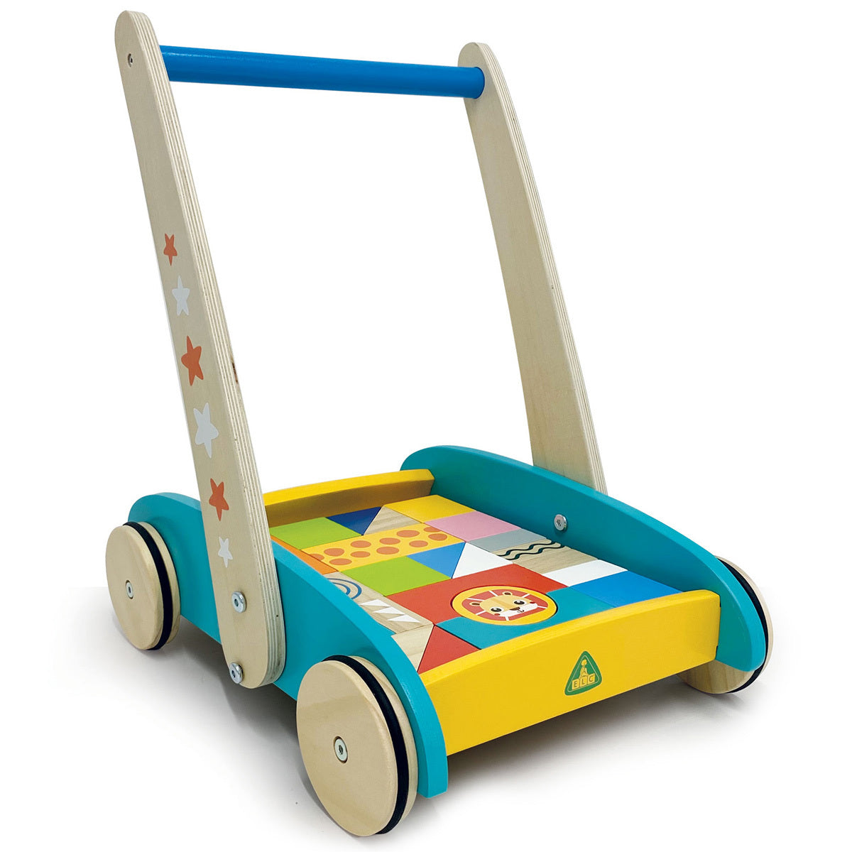 Wooden Toddle Truck & Bricks Walker