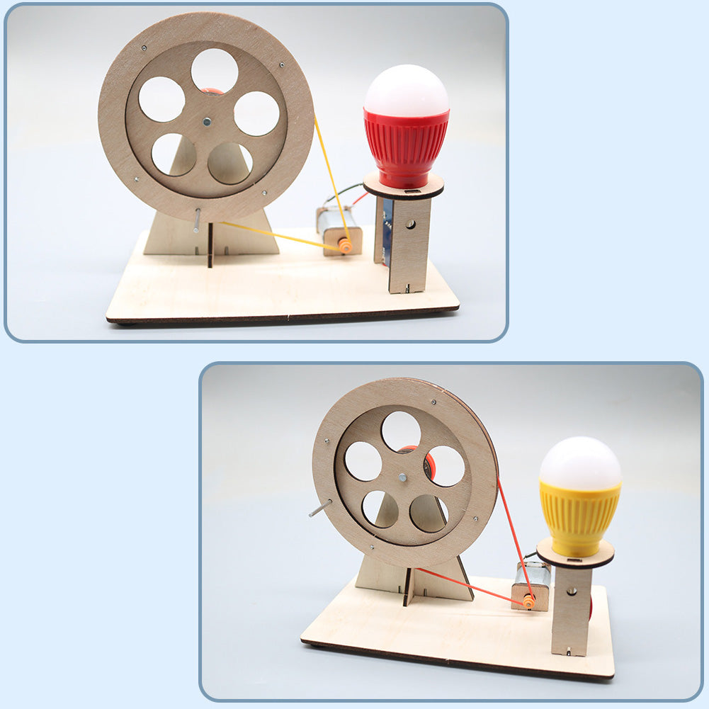 DIY Mini Hand Crank Generator: Fun Science Experiment Kit for Kids