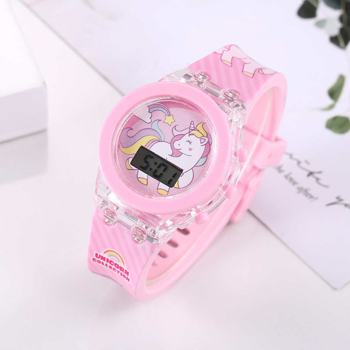 Enchanted Unicorn Kids' Watches: Magical Digital LED Collection