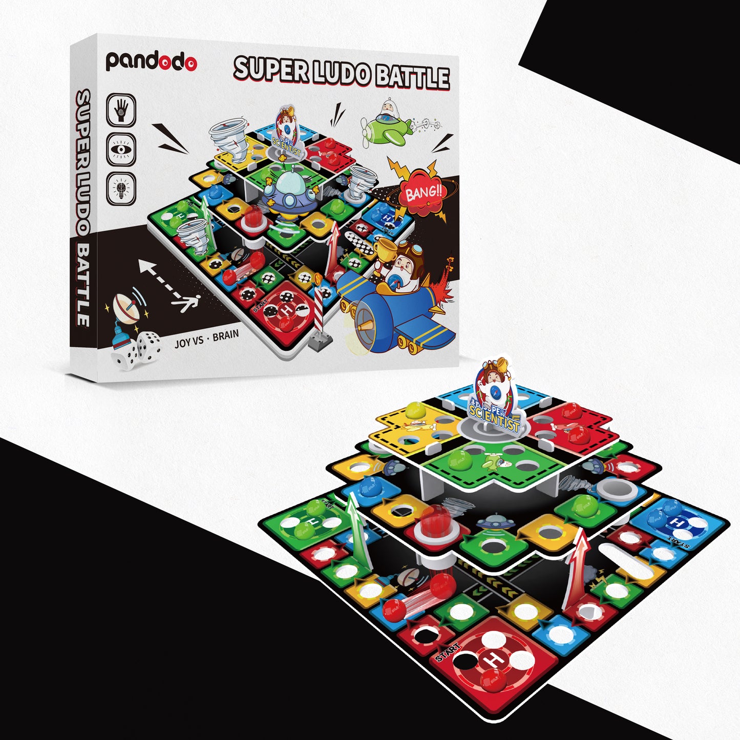 PANDODO 3D Ludo: An Educational DIY Board Game for Kids and Families