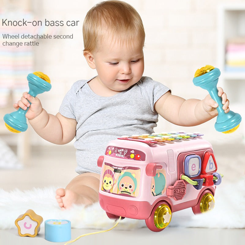 Enlightening Journey: Musical Travel Bus Toy for Babies