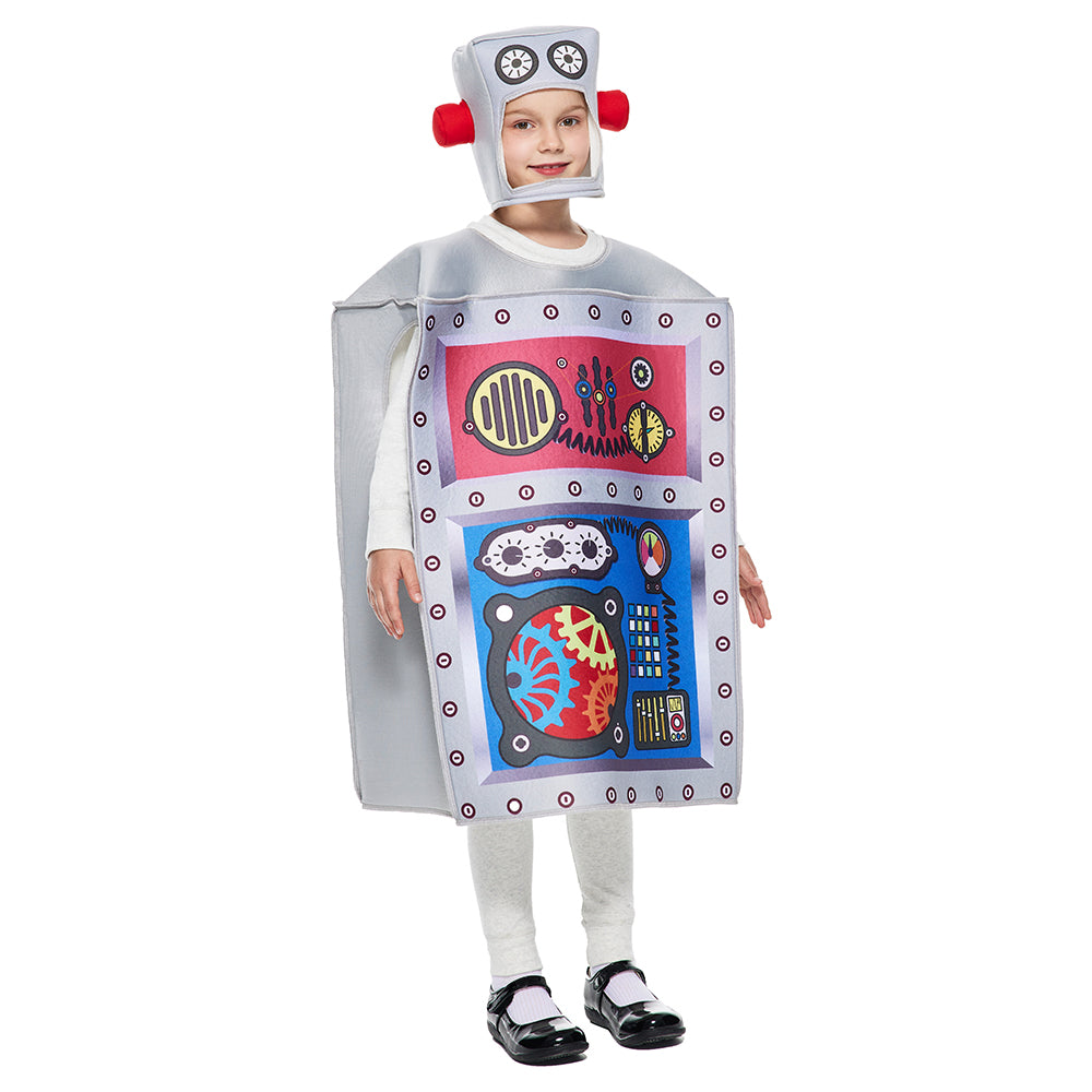 Kids' Unisex Robot Costume: Cosplay Fun for Boys and Girls!