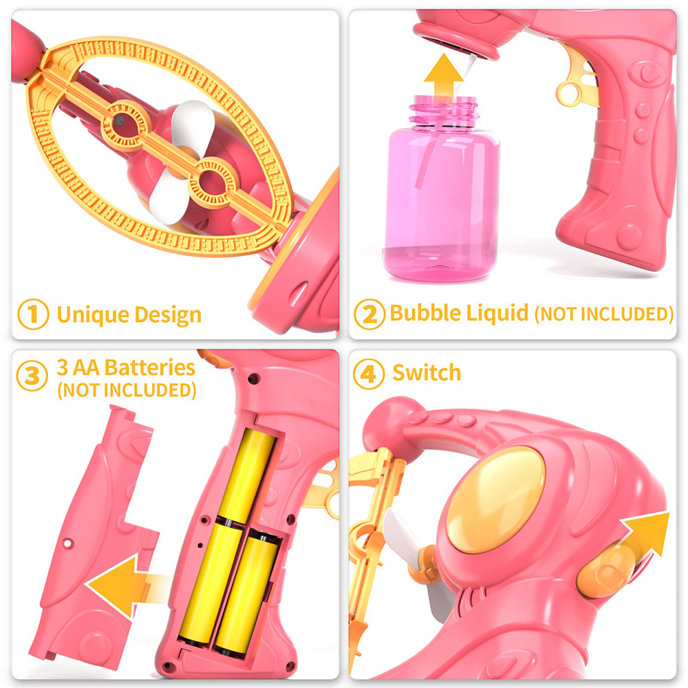 Bubble-in-Bubble Gun Machine: Electric Outdoor Fun for Kids