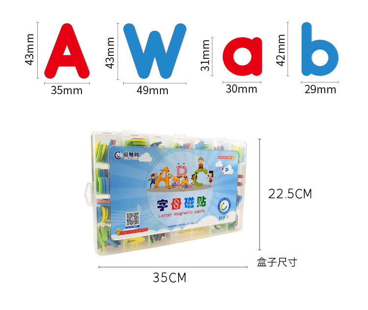 Magnetic Foam Letters Alphabet Set with Magnet Board for Kids