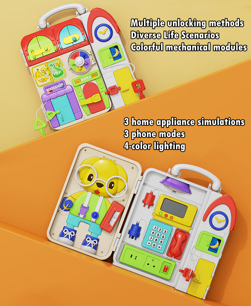 Interactive Baby Busy Board: Lights, Sounds, and Early Learning Fun