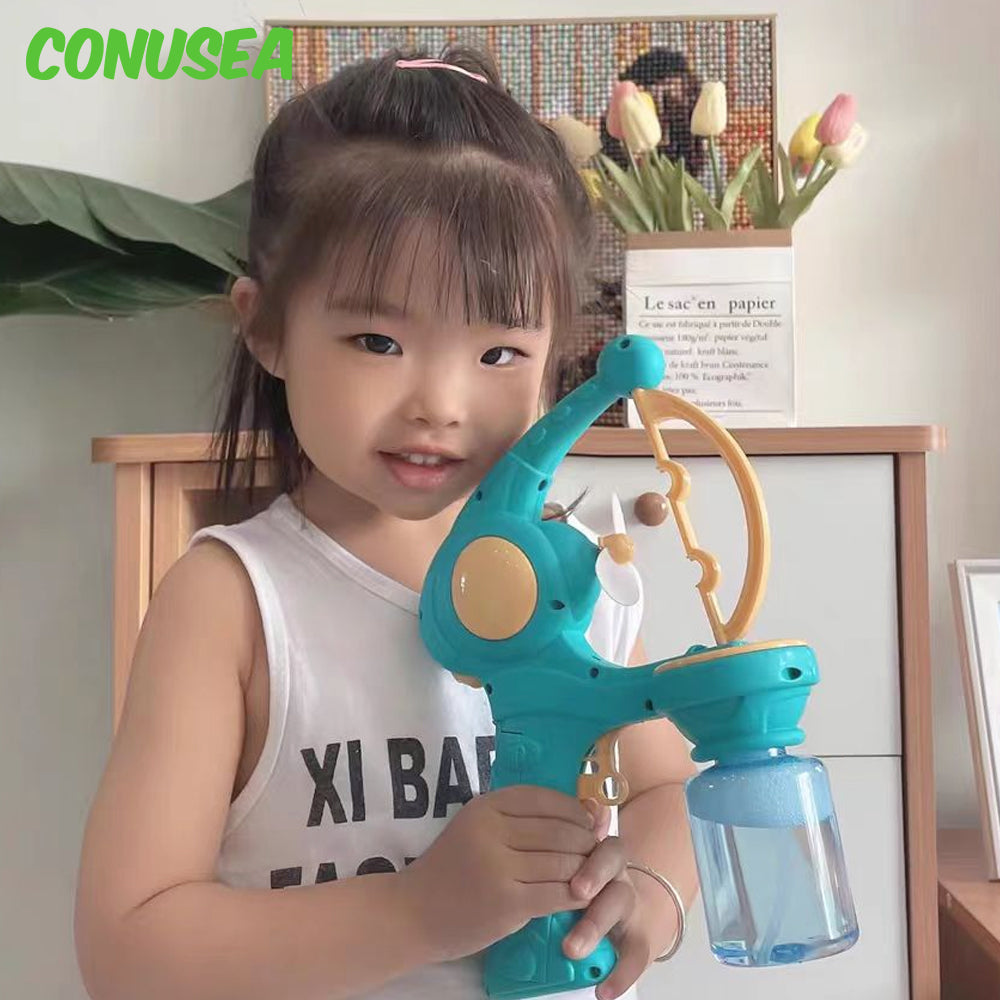 Bubble-in-Bubble Gun Machine: Electric Outdoor Fun for Kids