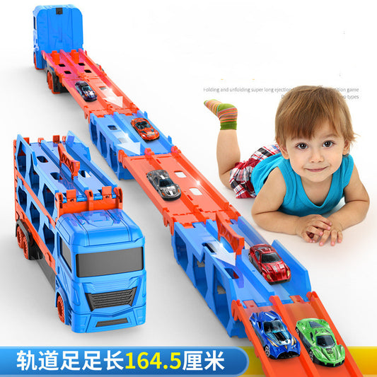 Mega Hauler Truck Adventure: Car Transporter Toys for Kids
