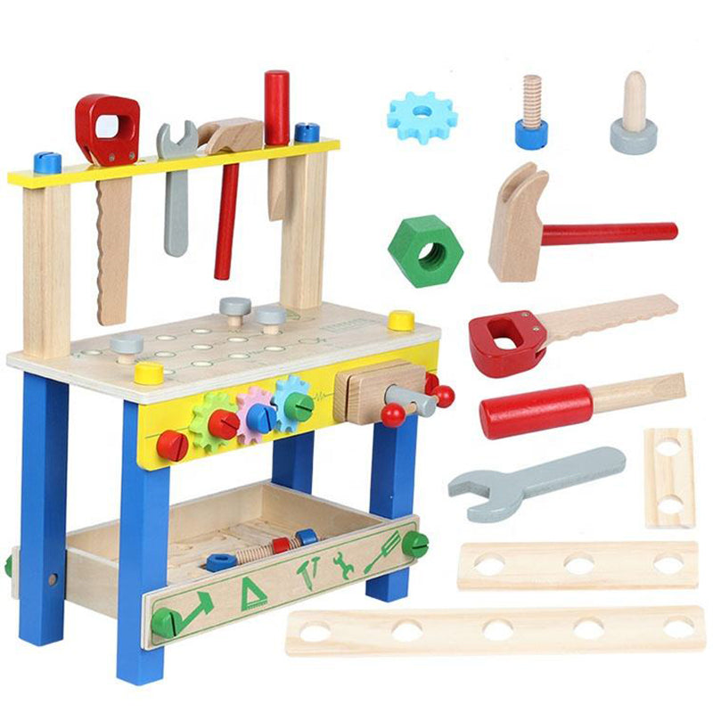 Wooden Tool Table Nut Assembly House: A World of Play and Learning!