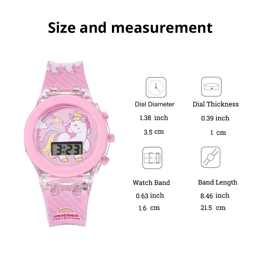 Enchanted Unicorn Kids' Watches: Magical Digital LED Collection