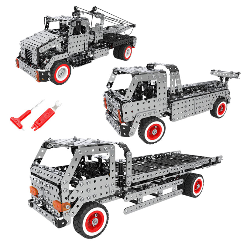 High Difficulty Metal Building Block City Rescue Vehicle Toy