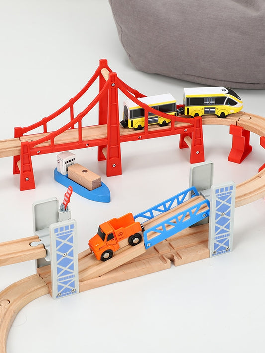 Wooden Race Track Railway Set: Classic and Timeless Toy for Kids