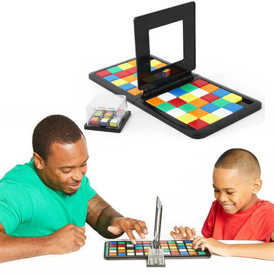 Color Battle Square Race Game: Engaging Parent-Child Puzzles