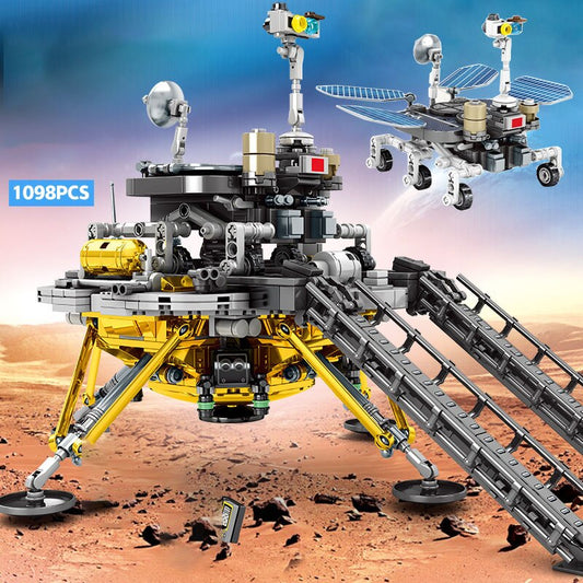 Space Model Building Blocks Kits - City Rockets, Space Shuttle, Mars Rover - 1098pcs