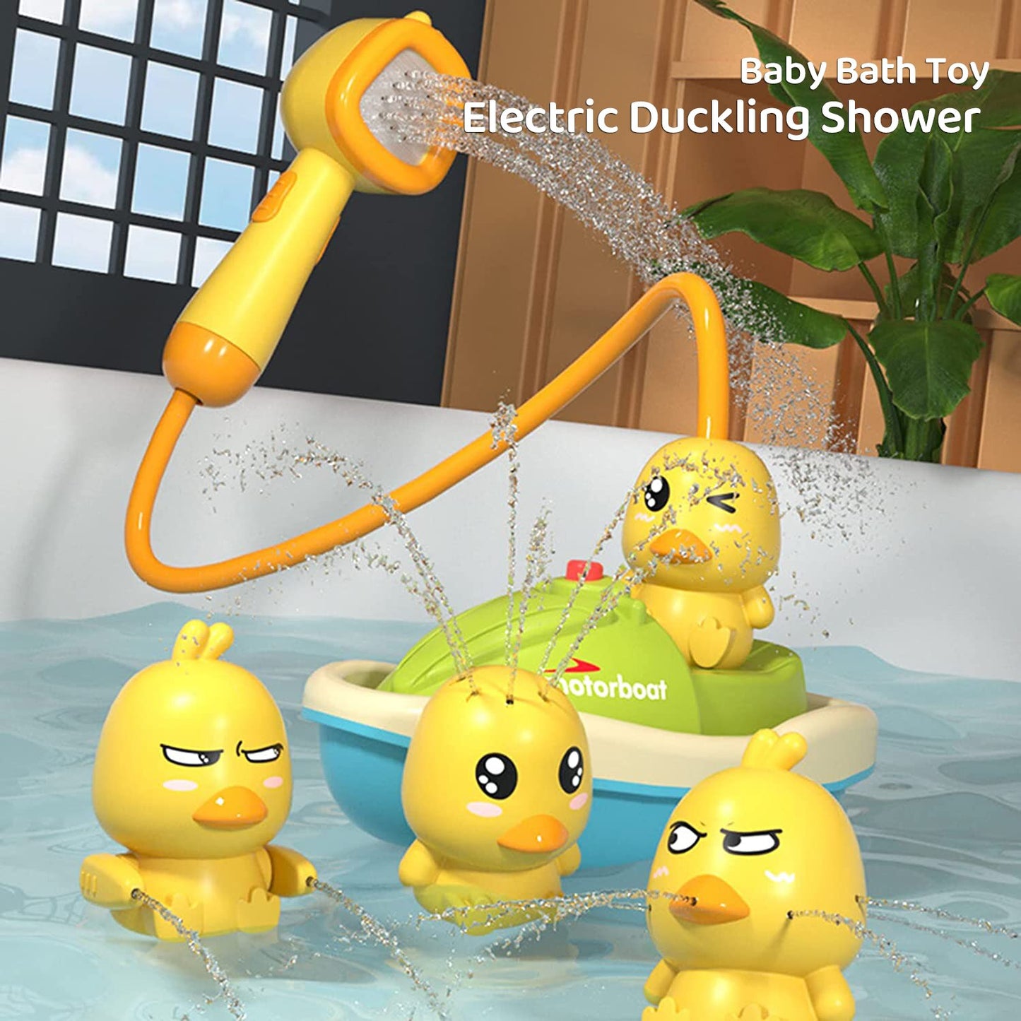 Electric Duckling Bath Toys - Fun Water Play for Kids & Toddlers