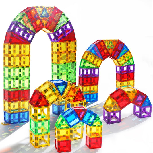 60 pcs Magnetic Building Blocks Toy - DIY Construction Set for Creative Play