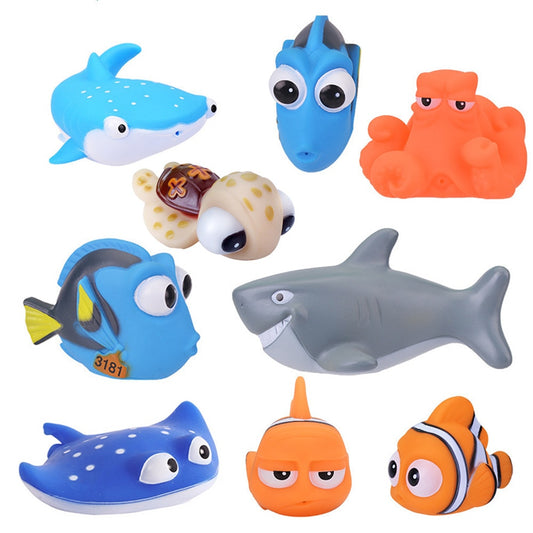Float, Spray, and Squeeze Finding Fish Bath Toys