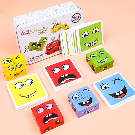 Cube Face Changing Puzzles: Building Blocks for Endless Fun